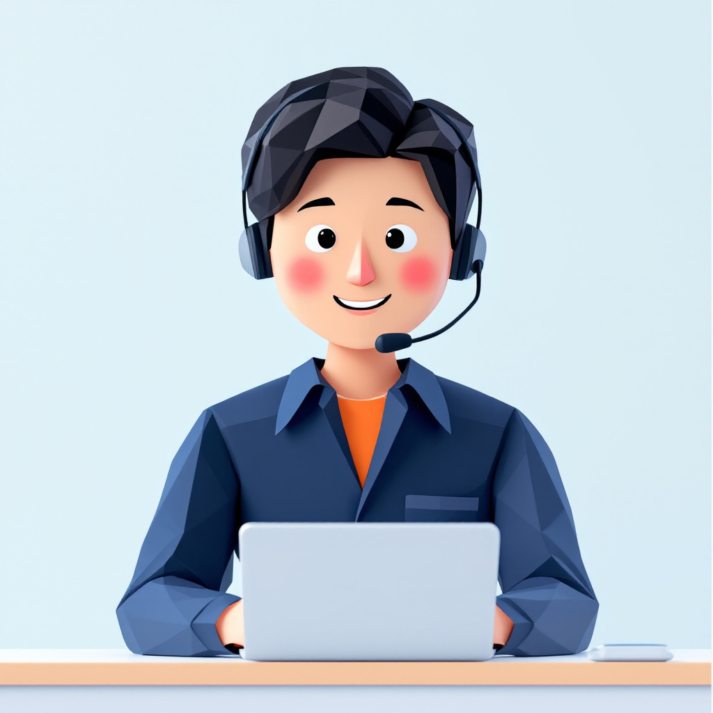 社内ITヘルプデスクのキャラクターイラスト