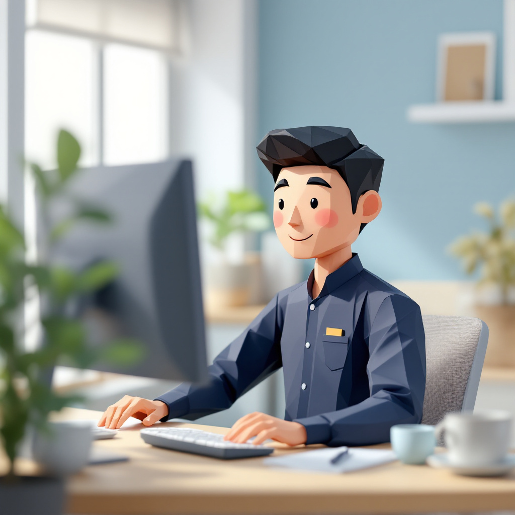 一般事務・データ入力のキャラクターイラスト