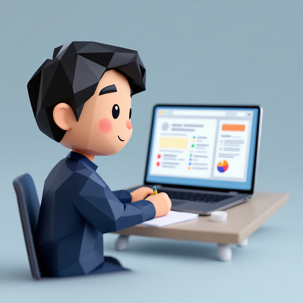 Webテスター・QA（在宅）のキャラクターイラスト